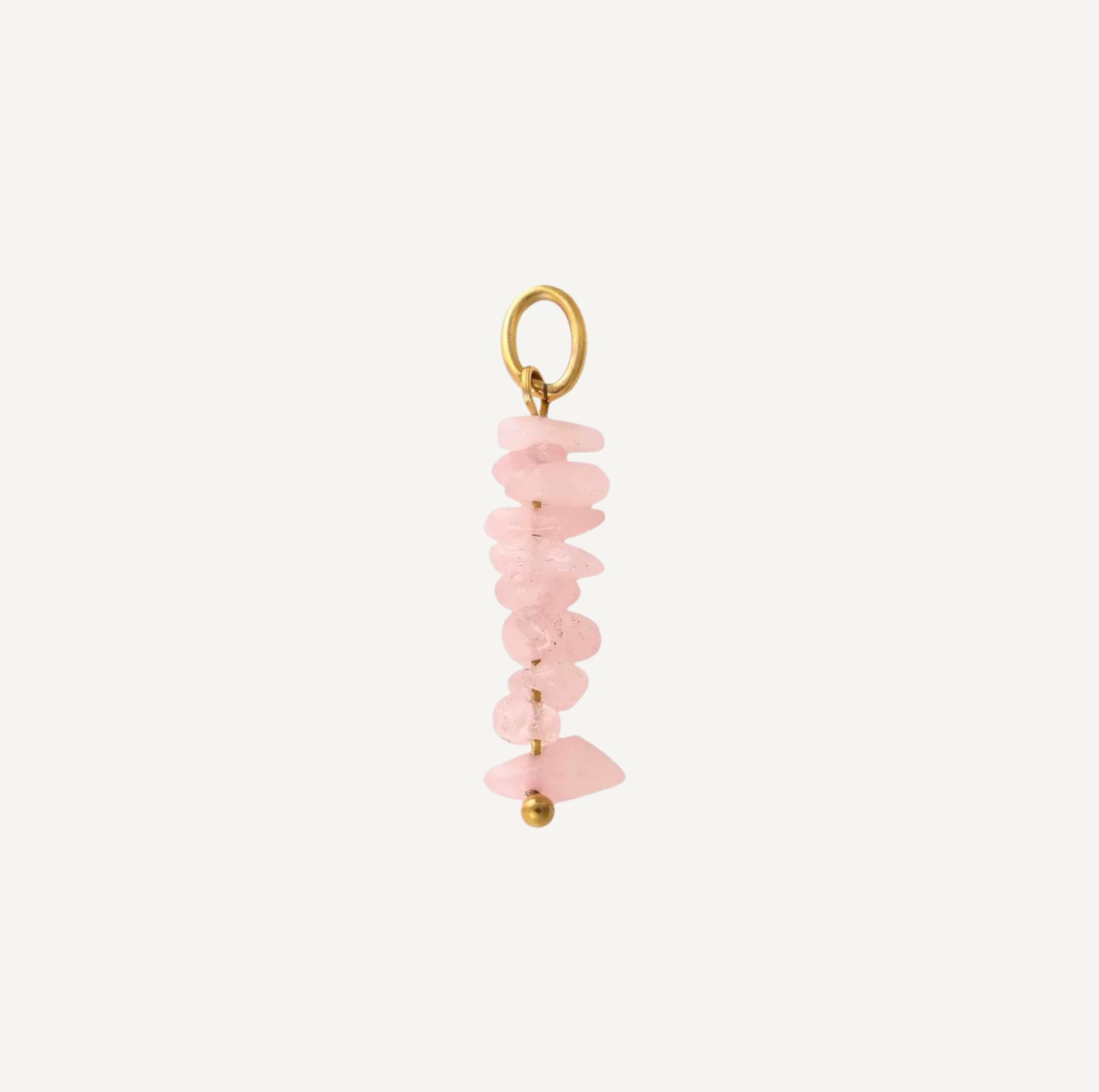 pendentif Quartz Rose forme Grappe