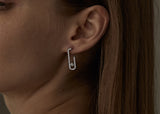 Boucles d’oreilles Puces Forme Épingle à nourrice