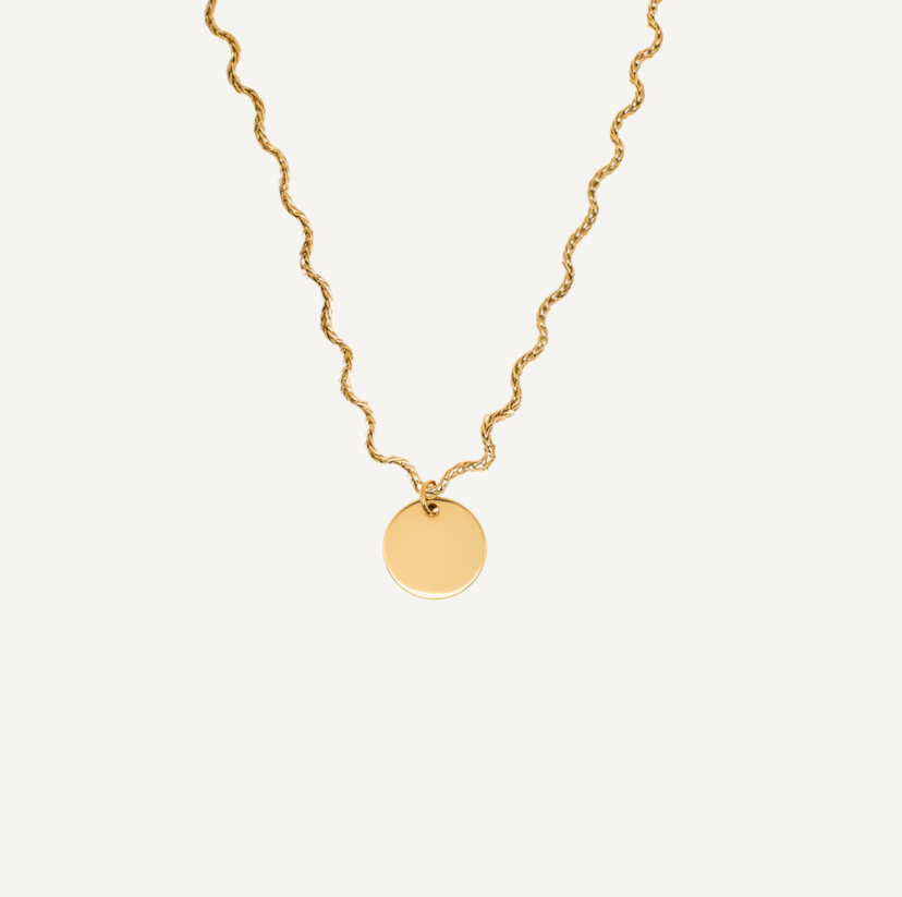 Collier Ras de Cou Chaîne Vague à graver