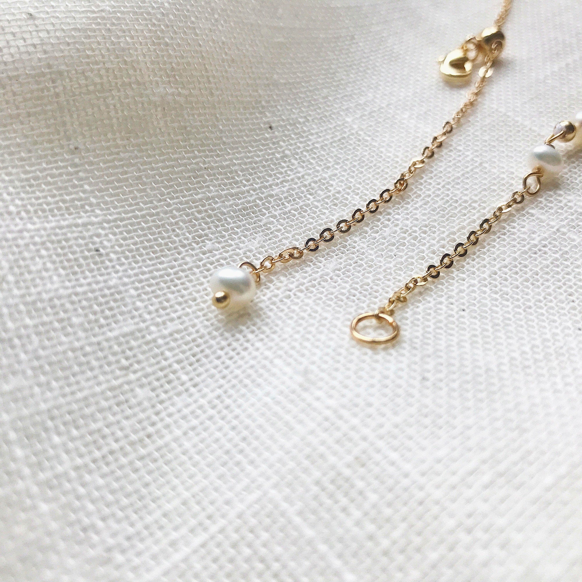 Gold Baroque Freshwater Pearl Necklace, Dainty Gold Plated Baroque Pearl Pendant Necklace, Mother&