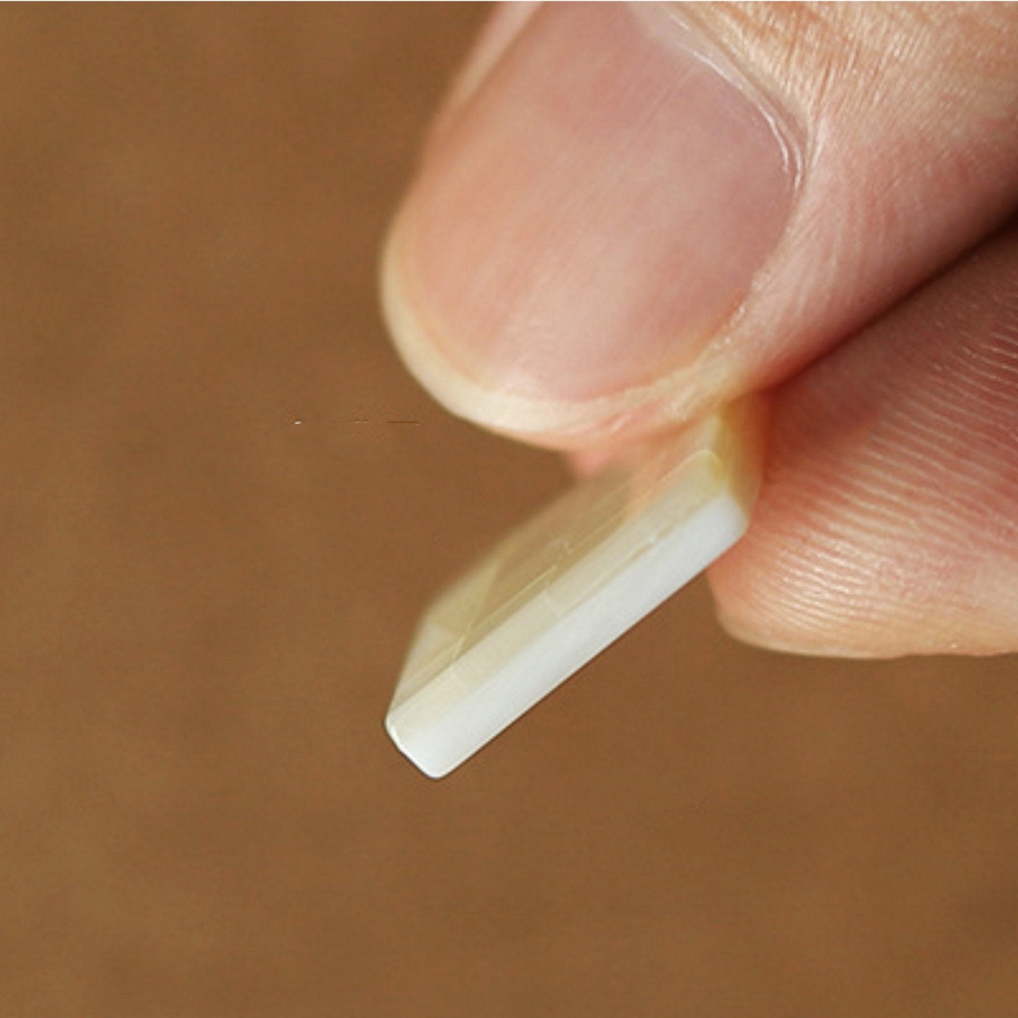 Dainty White Squared Mosaic Mother of Pearl Pendant Necklace