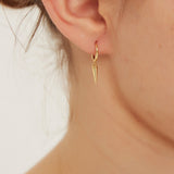 Boucle d’oreille Mini Créole Pointe