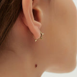 Boucle d’oreille Mini Créole Pique Zircon