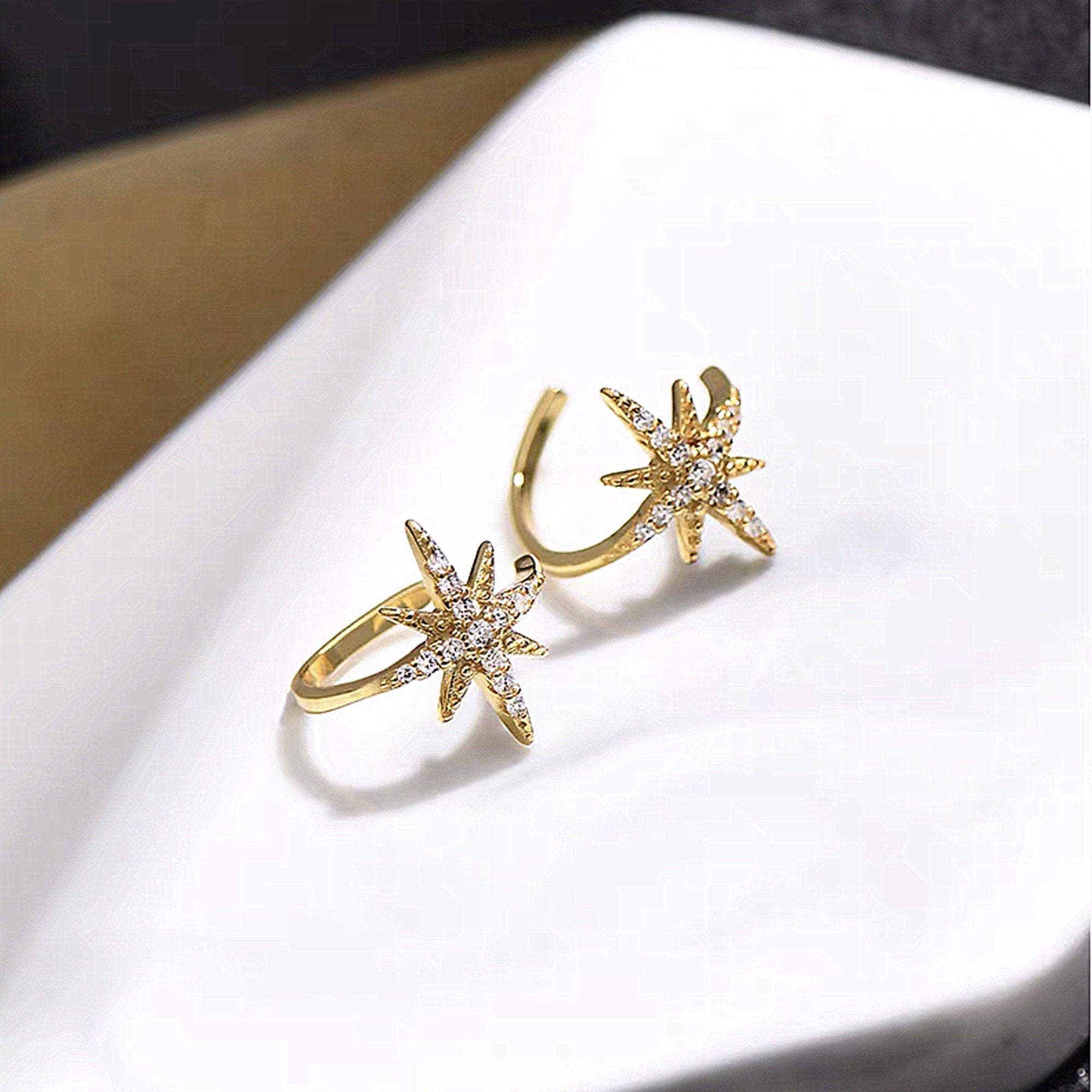 North Star Non-Piercing Earrings