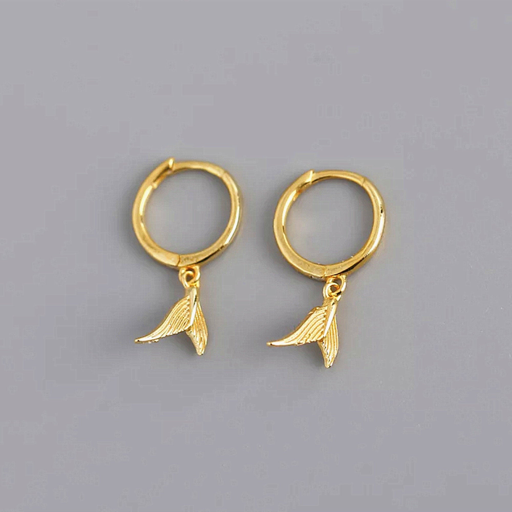 Boucle d’oreille Mini Créole Queue de Sirène