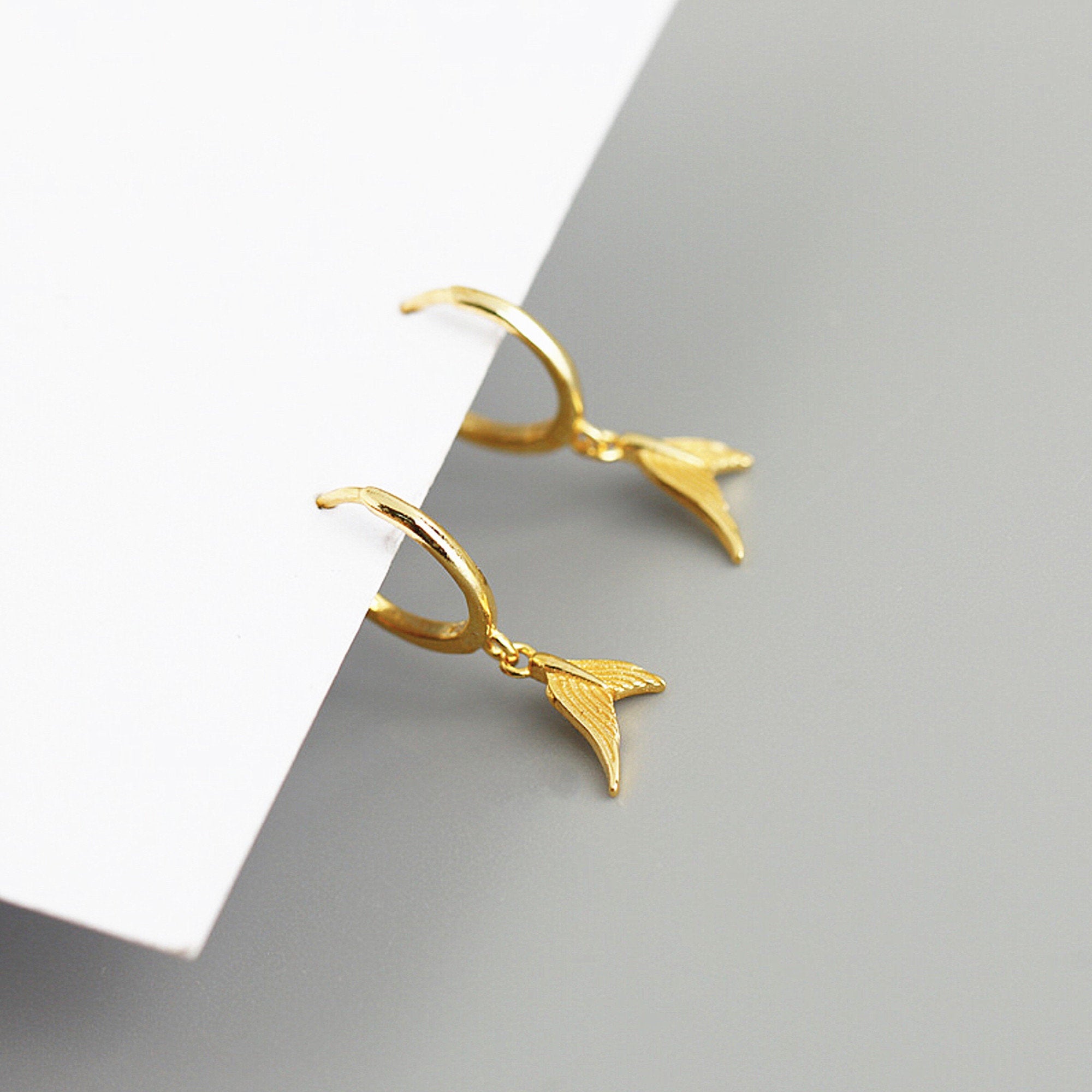 Boucle d’oreille Mini Créole Queue de Sirène