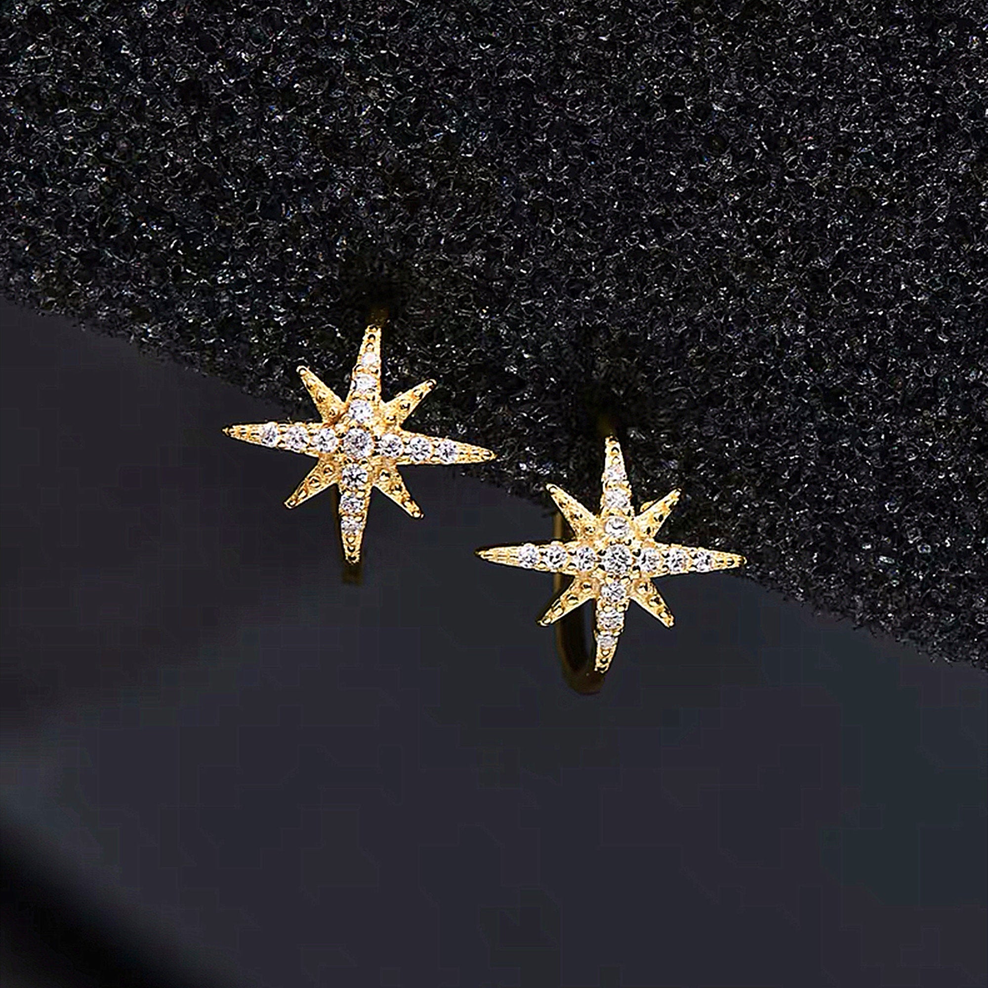 North Star Non-Piercing Earrings