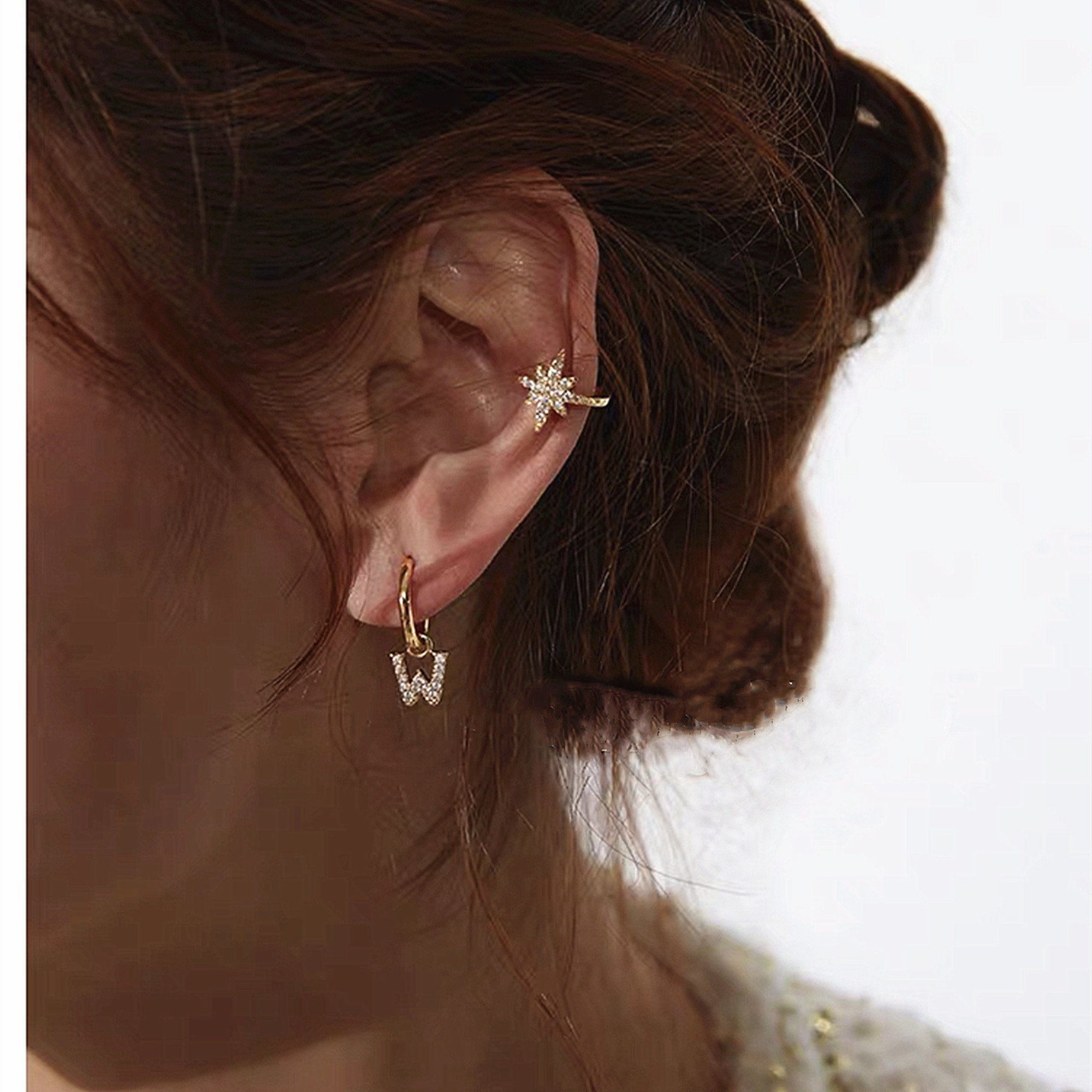 North Star Non-Piercing Earrings