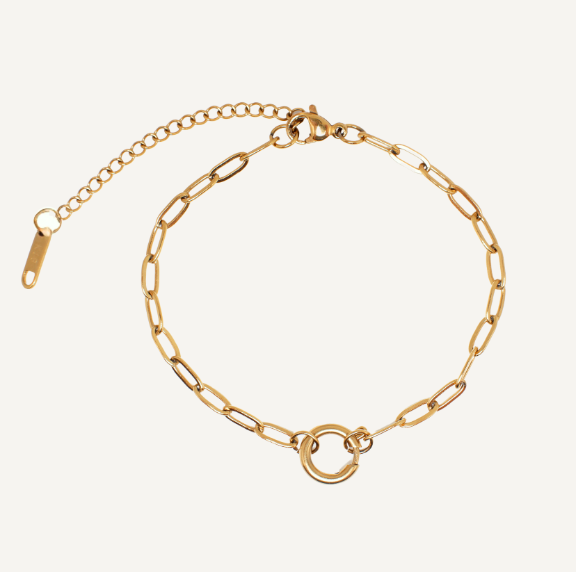 Collar de cadena de oro y plata de doble hilera