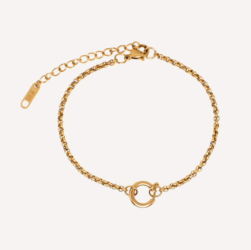 Collar de cadena de oro y plata de doble hilera