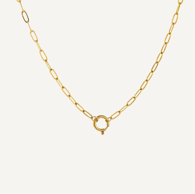 Double Row Gold and Silver Chain Necklace
