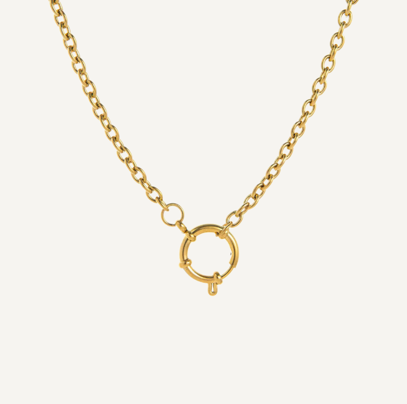 Double Row Gold and Silver Chain Necklace