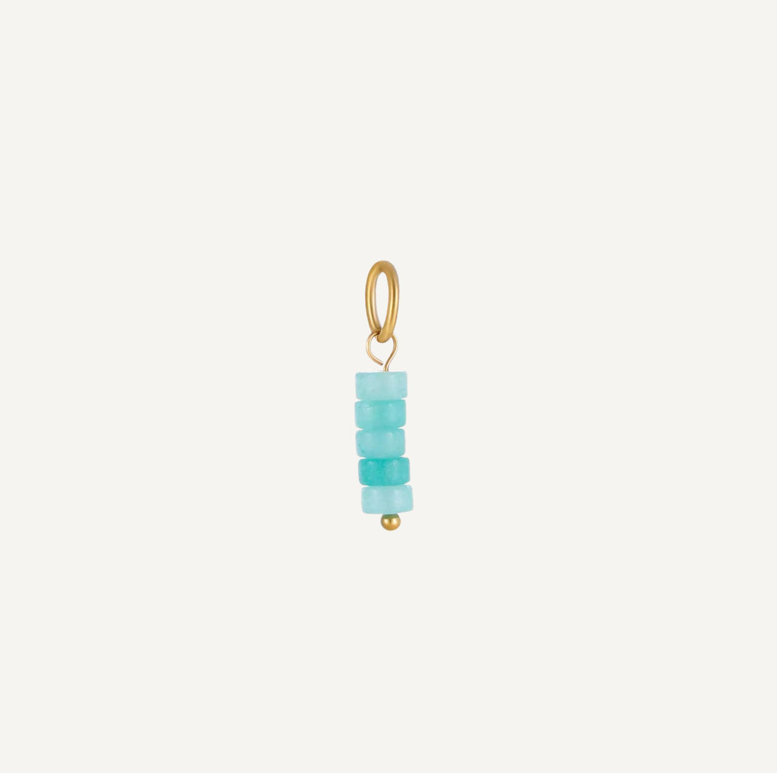 pendentif Aigue Marine forme cylindre