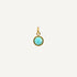 pendentif Amazonite Rond Coupe de Diamant