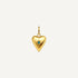 pendentif coeur zircon bleu