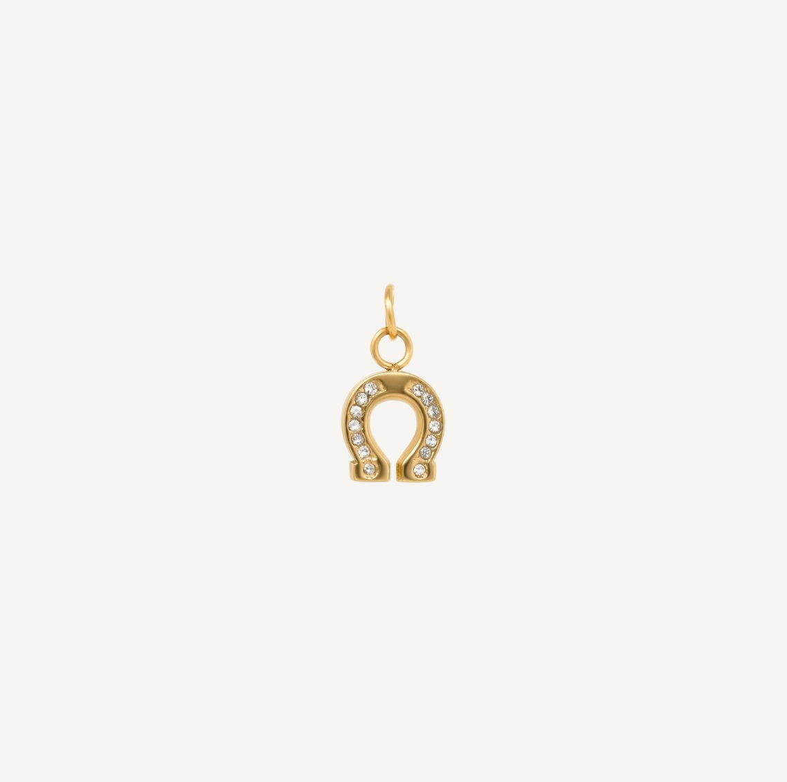 pendentif  Fer à Cheval Zircon Doré