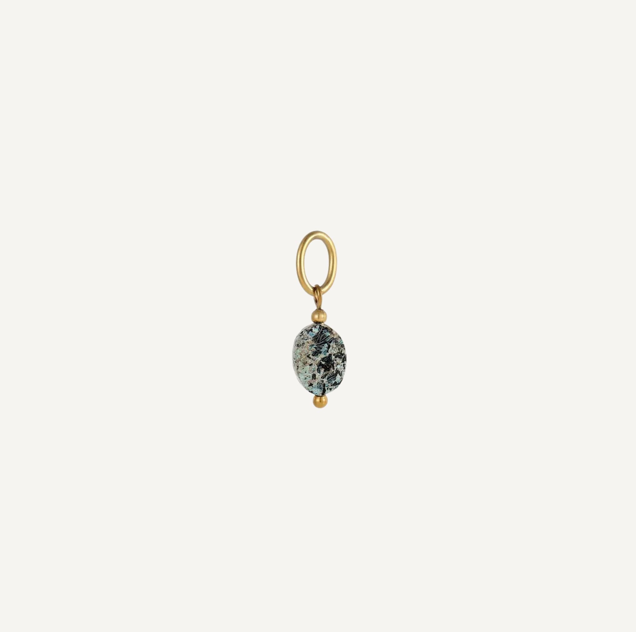 pendentif Jaspe Dalmatiene Ovale