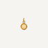 pendentif Quartz Blanc Rond Coupe de Diamant
