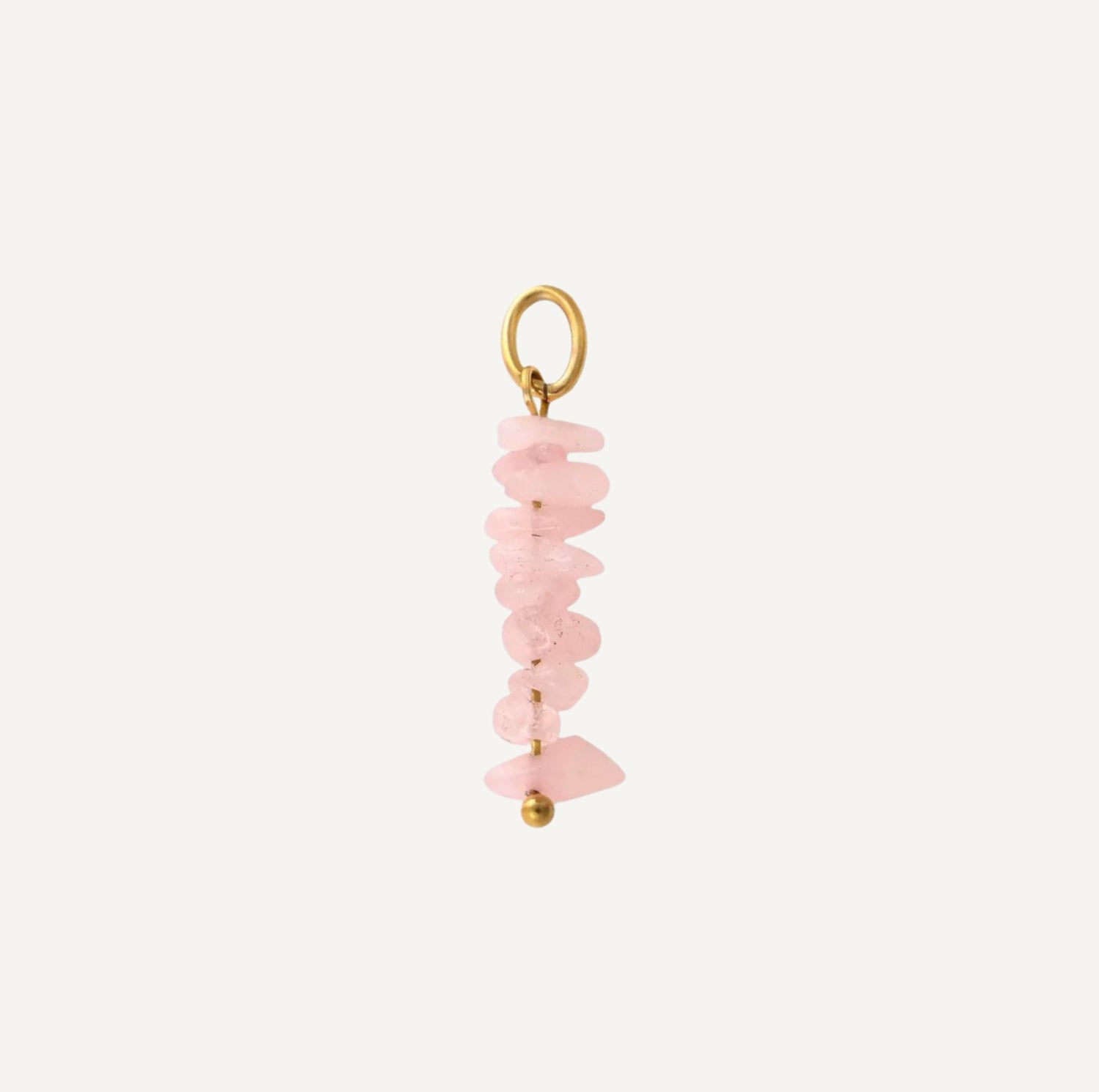 pendentif Quartz Rose forme Grappe