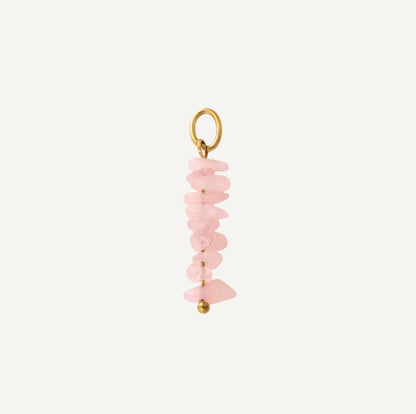 pendentif Quartz Rose forme Grappe