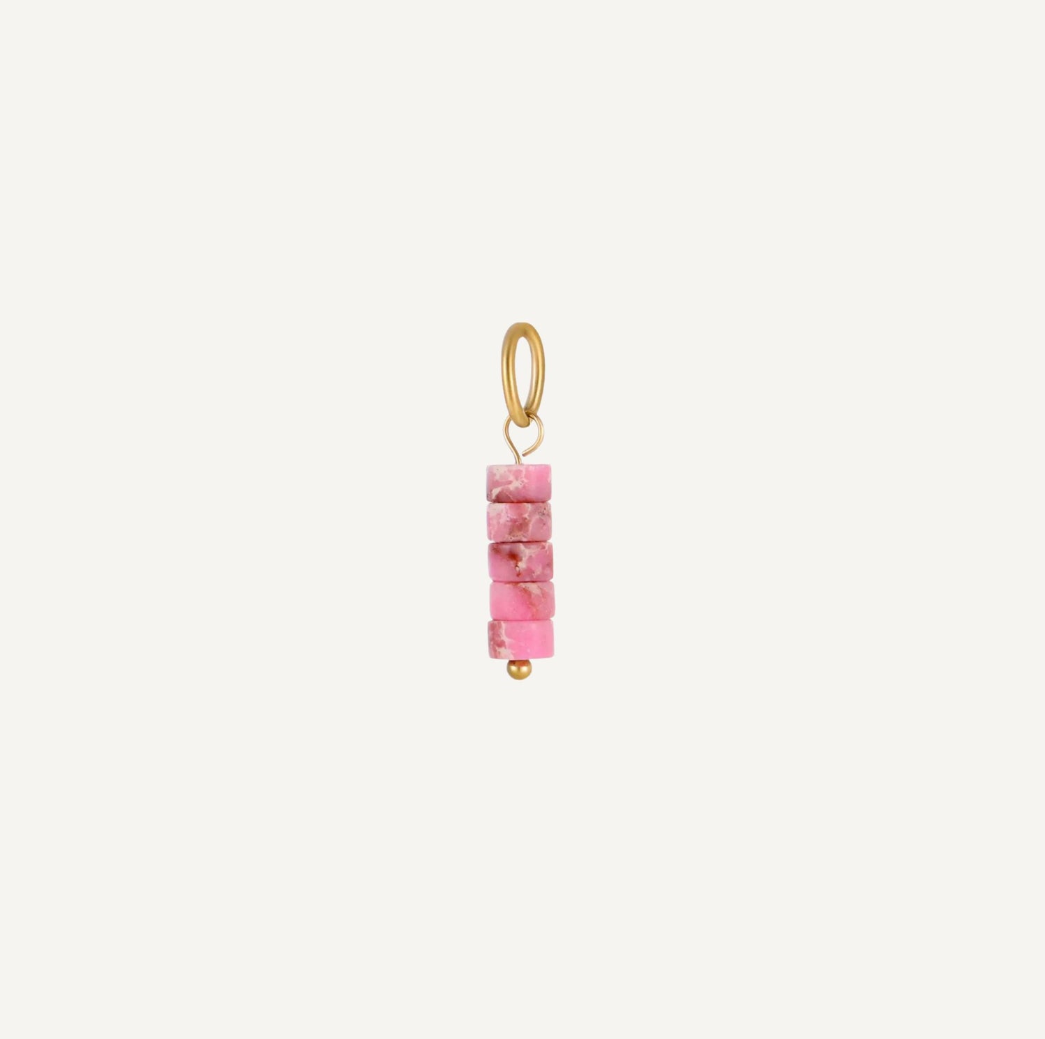 pendentif Rhodonite Rose forme cylindre