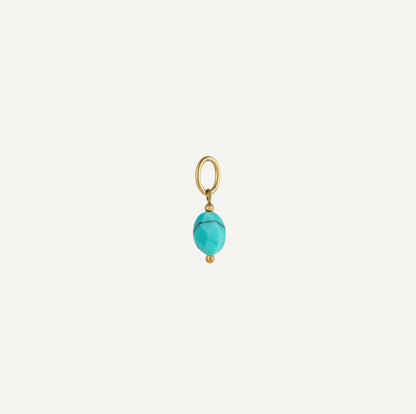 pendentif turquoise ovale