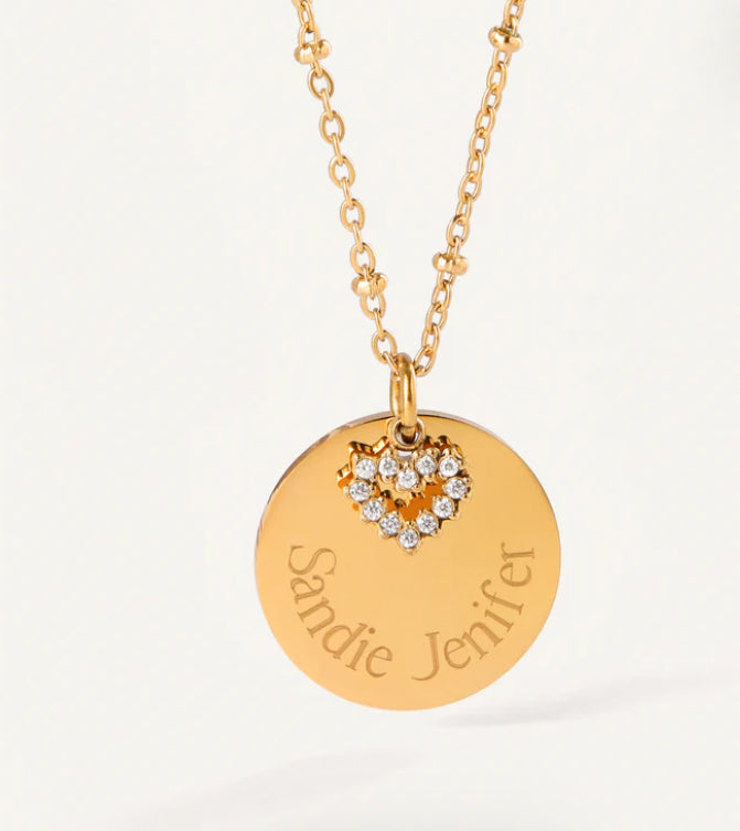 Collier Cœur personnalisé