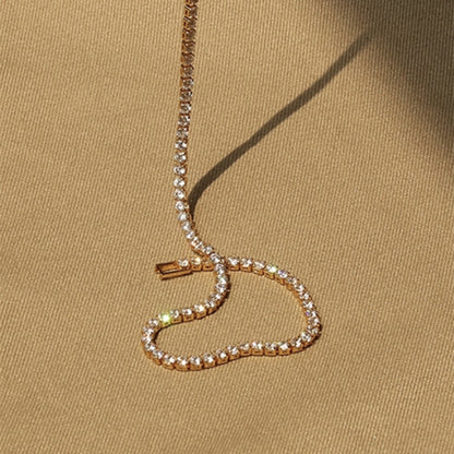 Bracelet Chaîne en Zircon Ajustable