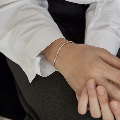 Bracelet Chaîne en Zircon Ajustable