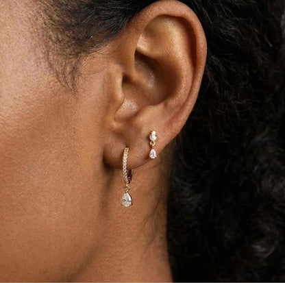 Piercing Pendant Zircon Forme Goutte d&