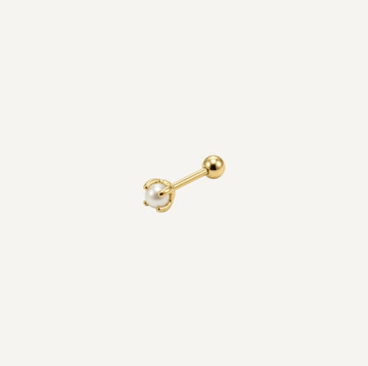 Piercing Petite Perle Ronde Blanche