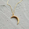 Dainty Gold Moon Necklace, Gold Crescent Moon Necklace, Minimalist Necklace, Mother's Day Jewelry