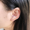 Dainty Gold Bar Line Ear Climber, Gold plated Ear Crawler, Tiny Sweep Minimalist Earrings, Simple Ear Climber, Ear Pin Cuff Earrings