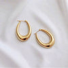 Dainty Gold Teardrop Thick and Large Hoop Hoop Earrings Minimalist Style, Big Gold Vintage Hoops, Birthday Gift or Mothers day jewelry