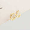 Dainty CZ Star Tiny Gold Huggie earrings, Delicate Small CZ huggie Hoops, Charm Minimaliste hoops earrings, Gifts for her