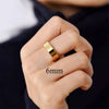 Gold Simple Three Sizes Flat Band Ring, Gold Wide and Thick Band Ring, Gold Thin Band Ring, Gold Stacking Minimal Ring Set, "ANA" Ring