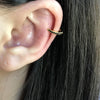 Dainty Gold and Silver CZ Conch Ear Cuff Earrings, Minimal Non Piercing Cartilage Earring, Non pierced CZ ear cuff, "Aria" Earrings