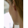Dainty Two Styles Gold CZ Band Ear Cuff, Delicate CZ Non Piercing Cartilage Conch Ear Cuff, "Helen" Earrings
