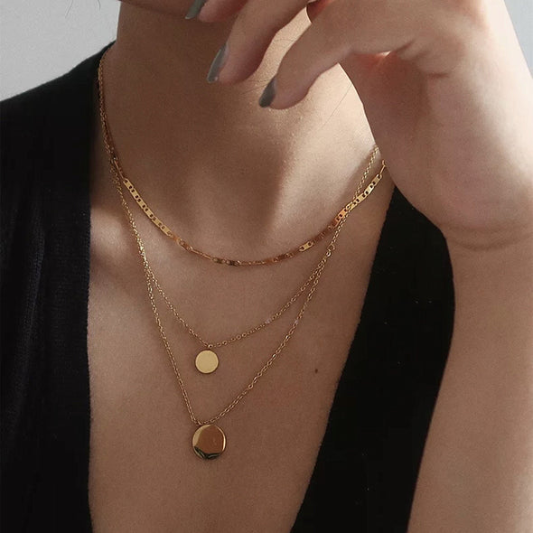 Dainty Gold Figaro Chain Necklace Choker, Delicate Layering Necklace, Minimalist Simple Short Chain Necklace, Gift For Her