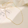 Set of 2 Delicate Gold Chain Choker Necklaces "Y" shape, Gold Chain choker Layering Necklace Set