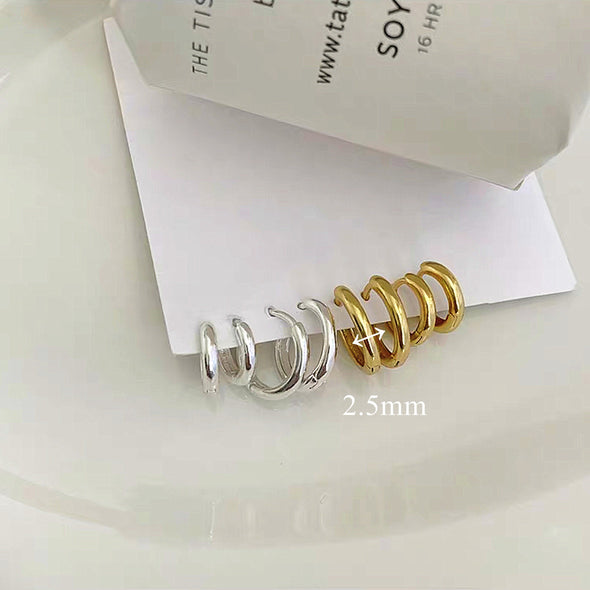 Dainty Small Gold Hoop Earrings - Dainty Tiny and Thin Gold Huggie Earrings - Charm Minimaliste Tragus hoops earrings - Gifts for her