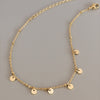 Dainty Gold Coin Dangling Chain Ankle Bracelet