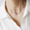 Gold or Silver Multi-Strands Thin Choker Necklaces