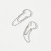 Dainty Silver Chain CZ Conch Ear Cuff Earrings, Minimal Non Piercing ChainCartilage Earring