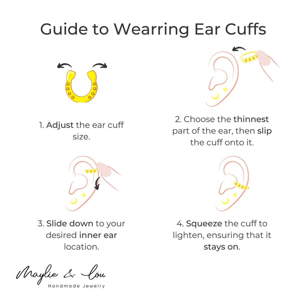 Gold and Silver Crossed Ear Cuff Earrings, Tiny Holeless Ear cuff Earrings, No Piercing Cartilage Earring