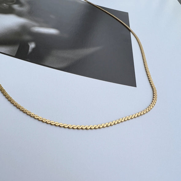 Dainty Gold Thin Snake Chain Necklace, Dainty Layering Necklace