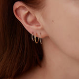 Boucle d'oreille Mini Créole Simple Ultra Fine