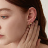 Dainty Gold CZ Star Huggie Earrings, Dainty Gold Star Hoops Earrings, CZ North Star Hoop Earrings, Celestial jewelry