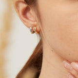 Boucle d'oreille Mini Créole Lisse et Epaisse