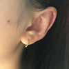 Petites boucles d&#39;oreilles Créoles Torsadées Or style minimaliste, Boucles d&#39;oreilles Mini Créole Huggie minuscules, cadeau pour elle